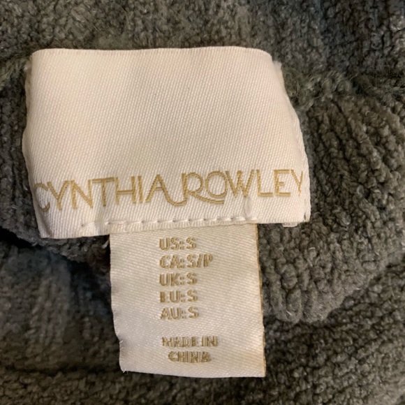 Cynthia Rowley Chenille Sweater, Small, Sage Green. - Picture 6 of 13